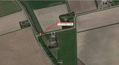 Locatie nieuwe brug Kruisland