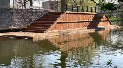 Trap met damwand IJsselstein