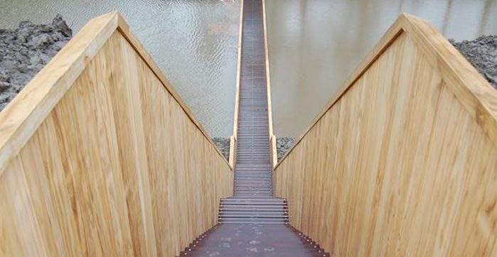 Voetgangersbrug hout - Project